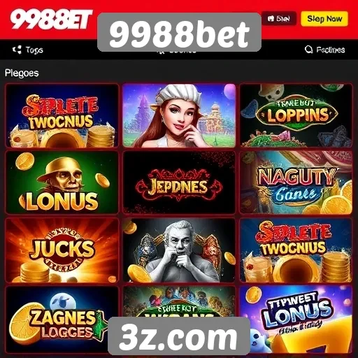 Tipos de jogos disponíveis na plataforma 9988bet